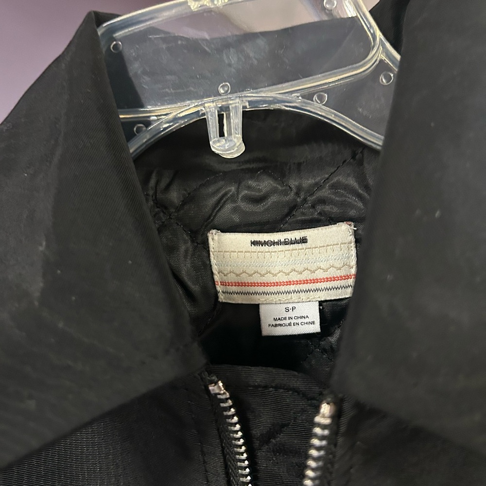 NWOT Kimchi Blue Black Bomber Jacket - Picture 4 of 4